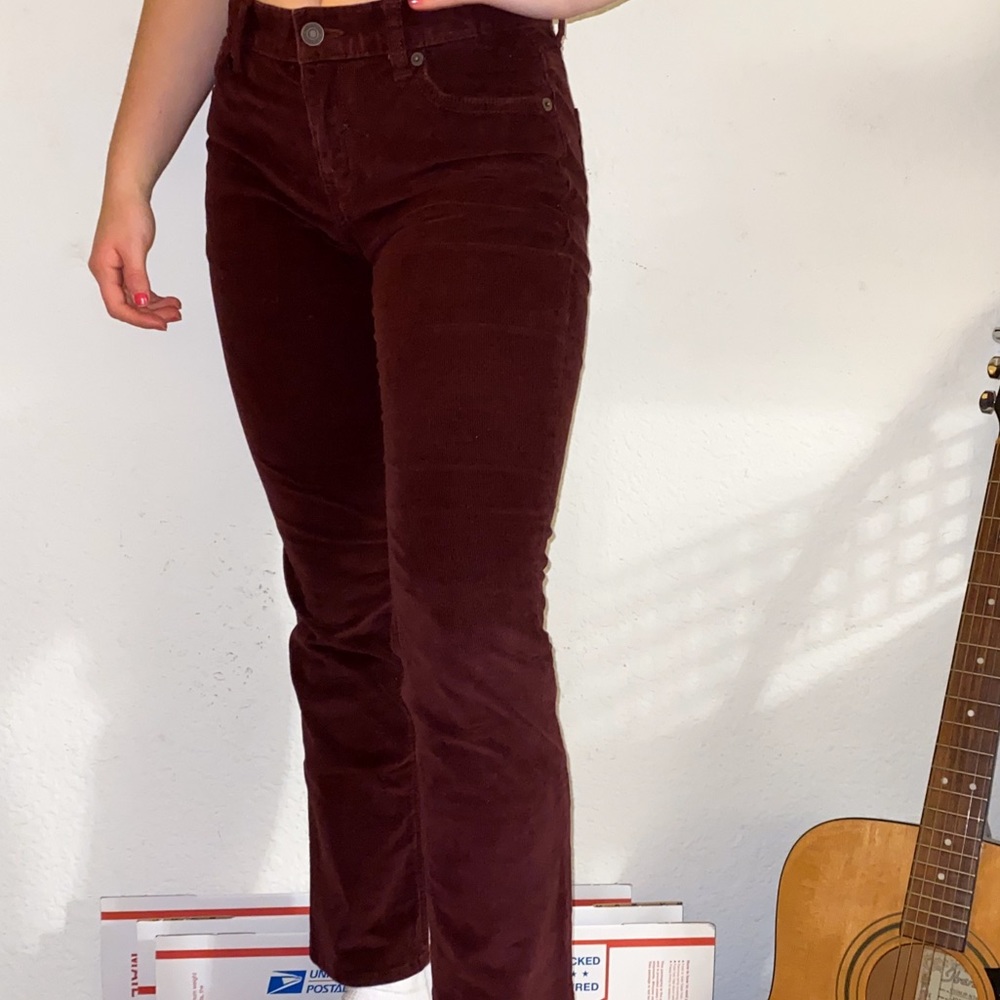 Burgundy Corduroy Pants